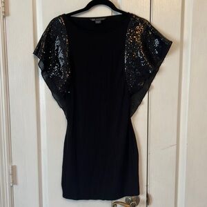 A/X Armani Exchange Black Sequin Dress